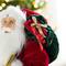 Glitzhome® 24"H Faux Fur Christmas Traditional Santa Figurine